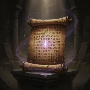 未鉴定的古代卷轴